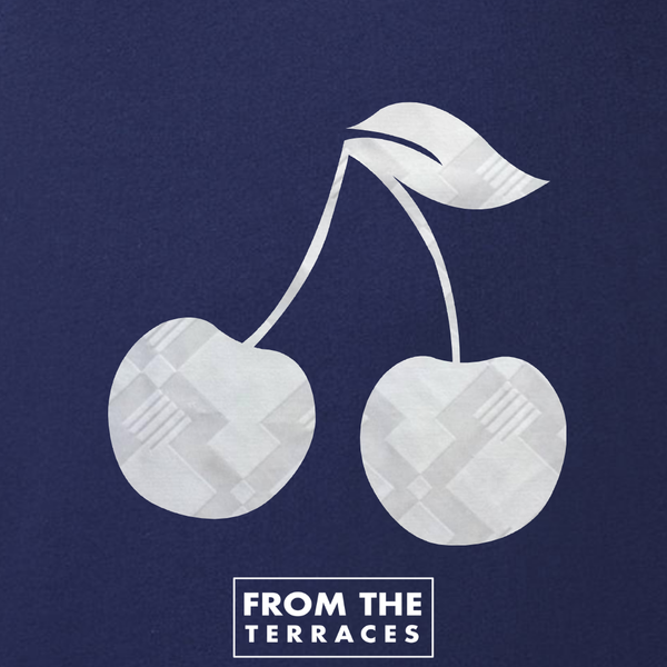 England Italia 90' White Cherry T-Shirt Navy back view – From The Terraces