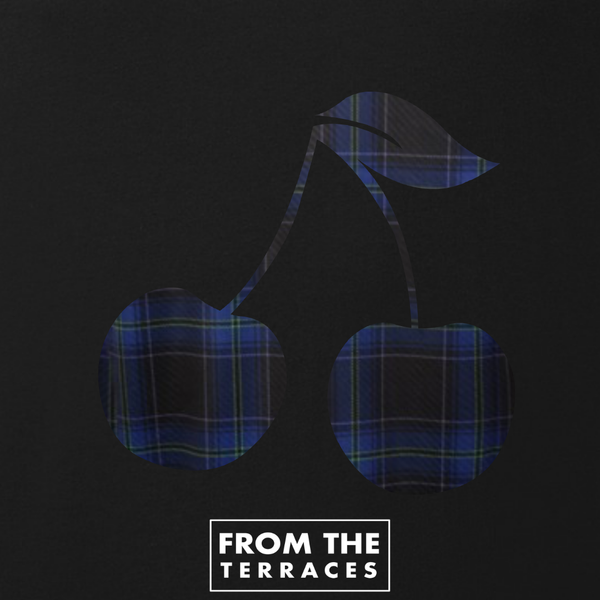 Scotland Tartan Cherry T-Shirt Black