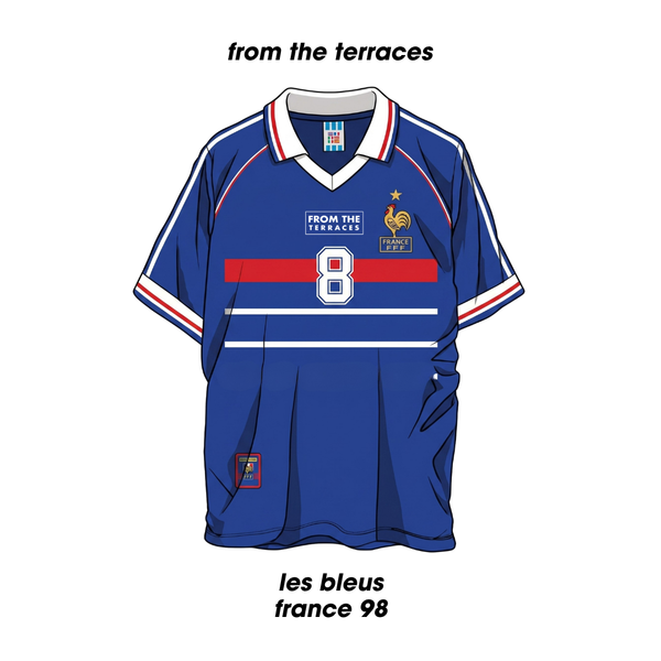 France 98 France Home Kit T-Shirt White back view – From The Terraces