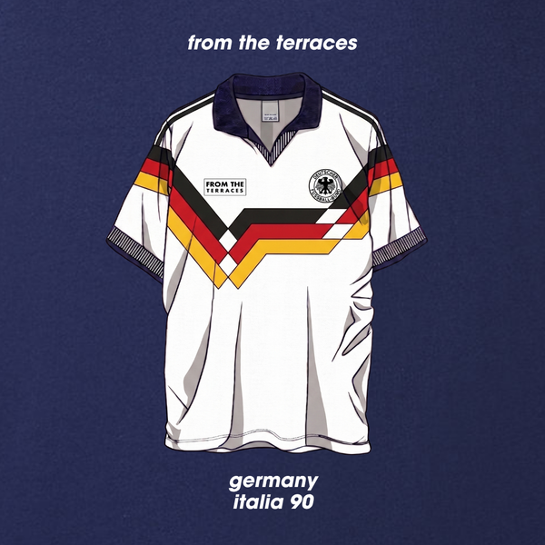 Germany Italia 90 Home Kit T-Shirt Navy