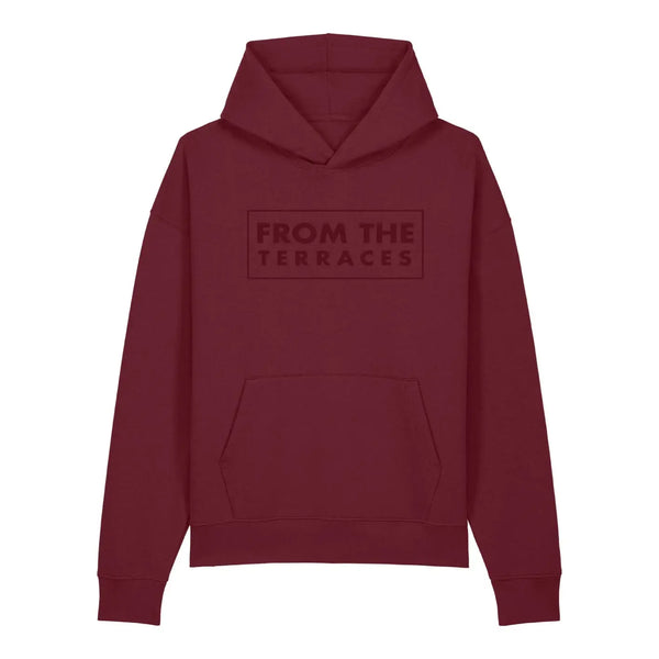Stealth Hoodie Heavyweight Burgundy From The Terraces