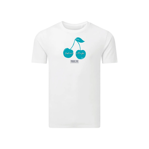 Maybe Cherry T-Shirt White From The Terraces