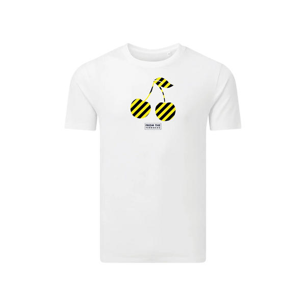 Hacienda Cherry T-Shirt White From The Terraces