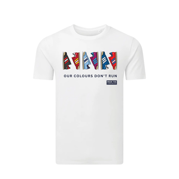 Colours Don't Run T-Shirt White From The Terraces