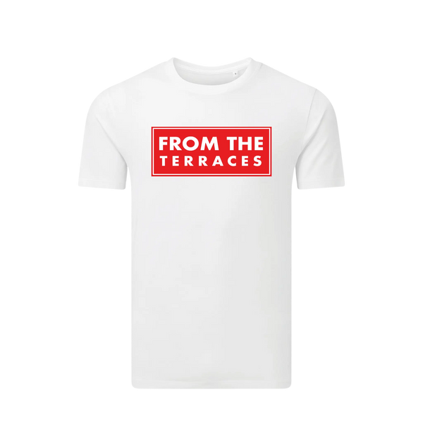 Red Alert T-Shirt White From The Terraces