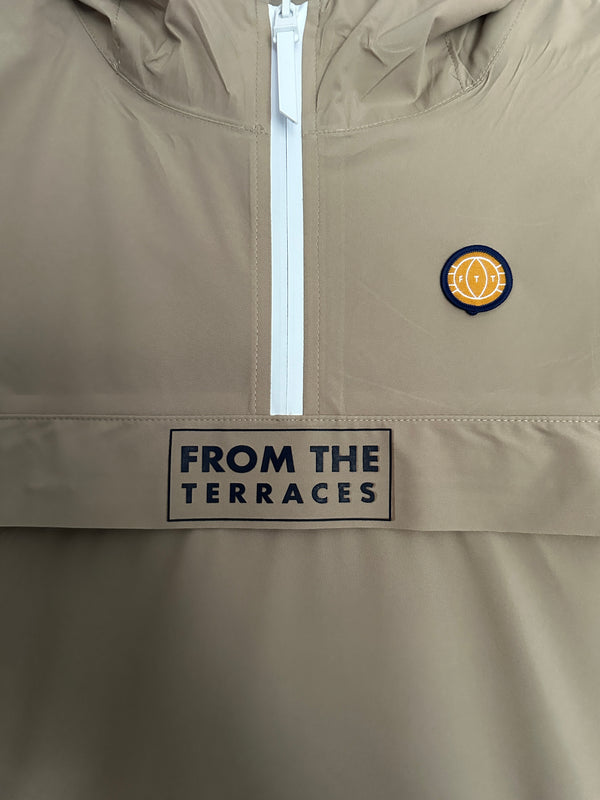 The Awayday Waterproof 1/4 Zip Windbreaker - Wet Sand