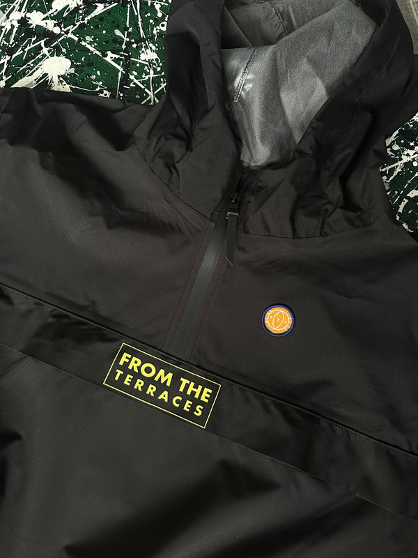 The Awayday Waterproof 1/4 Zip Windbreaker - Black