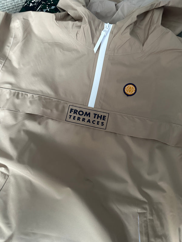 The Awayday Waterproof 1/4 Zip Windbreaker - Wet Sand