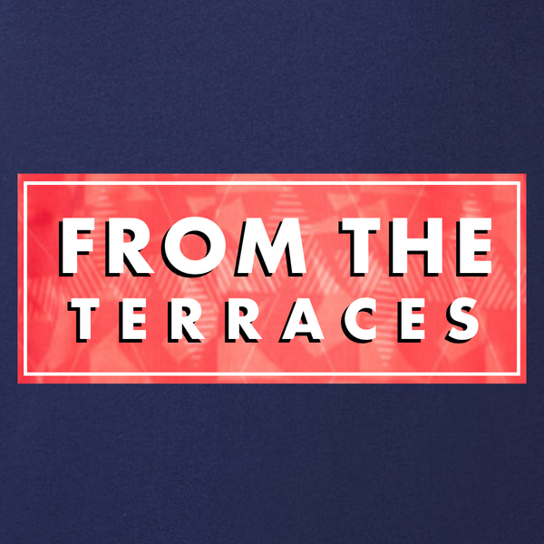England Italia 90' Red FTT Logo T-Shirt Navy back view – From The Terraces