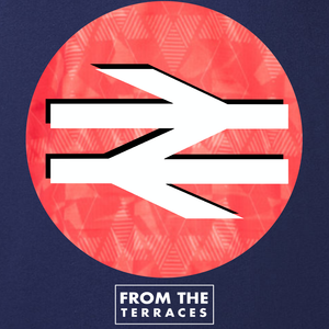 England Italia 90 Red InterCity T-Shirt Navy back view – From The Terraces