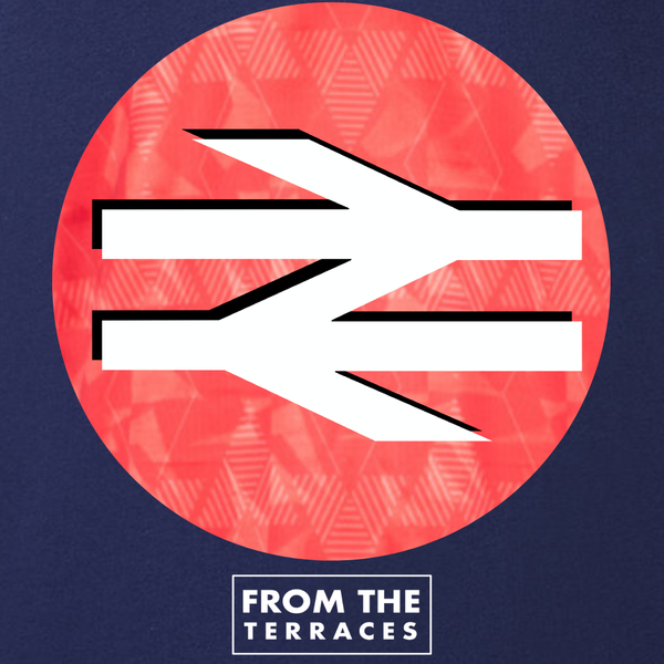 England Italia 90 Red InterCity T-Shirt Navy back view – From The Terraces