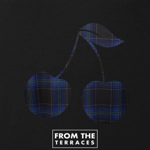 Scotland Tartan Cherry T-Shirt Black back view – From The Terraces