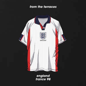 England France 98 Shirt T-Shirt Black back view – From The Terraces