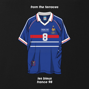 France 98 France Home Kit T-Shirt Black back view – From The Terraces
