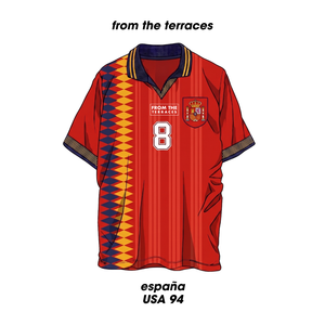 Spain USA 94 Home Kit T-Shirt White back view – From The Terraces