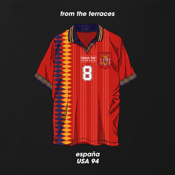 Spain USA 94 Home Kit T-Shirt Black