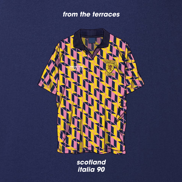 Scotland Italia 90 Third Kit T-Shirt Navy