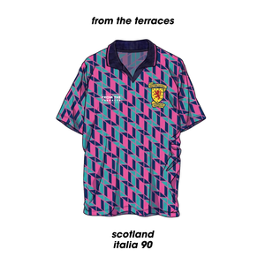 Scotland Italia 90 Fourth Kit T-Shirt White back view – From The Terraces