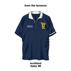 Scotland Italia 90 Home Kit T-Shirt White back view – From The Terraces
