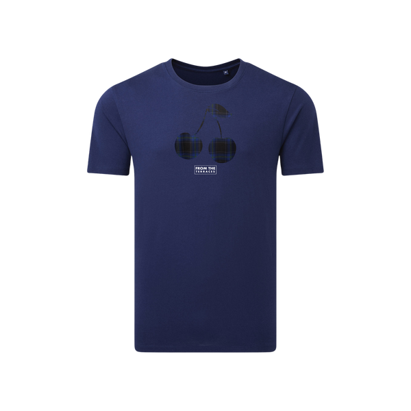 Scotland Tartan Cherry T-Shirt Navy