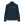 A Navy quarter zip sports sweatshirt with an embroidered logo on the chest and a mock neck collar.