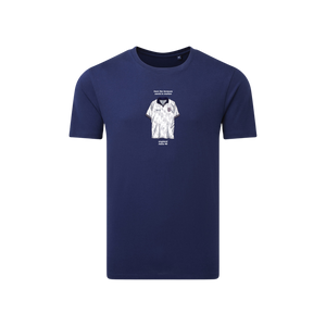England 90 World in Motion White T-Shirt Navy – From The Terraces