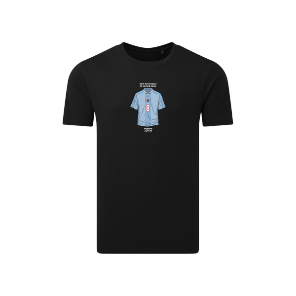 England Euro 96 Away Shirt T-Shirt Black – From The Terraces