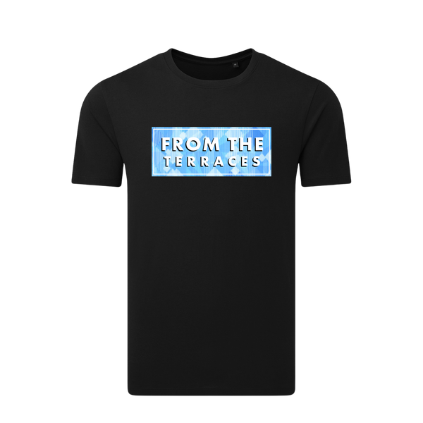 England Italia 90' Blue FTT Logo T-Shirt Black