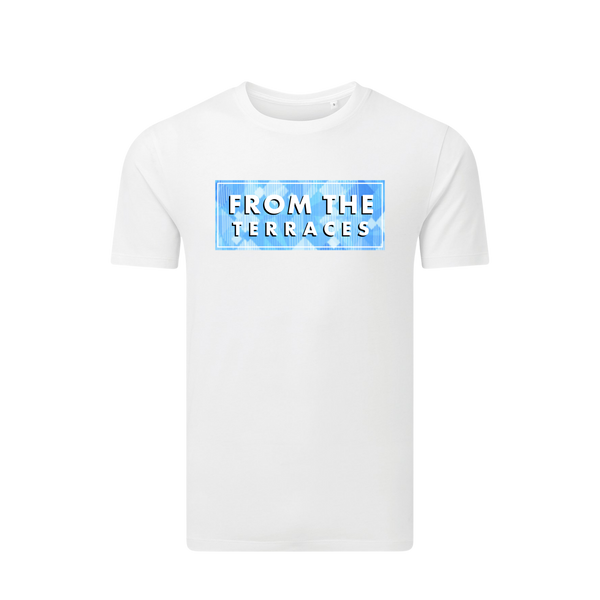 England Italia 90' Blue FTT Logo T-Shirt White