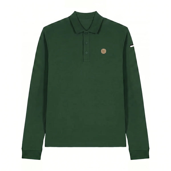 Classic From The Terraces Long Sleeve Polo - Bottle Green – From The Terraces