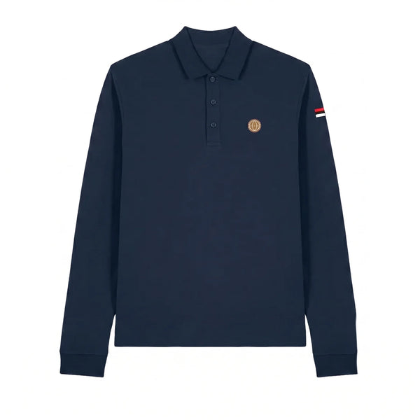 Classic From The Terraces Long Sleeve Polo - Navy – From The Terraces