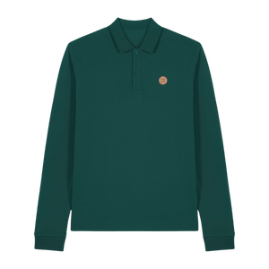 Classic From The Terraces Long Sleeve Polo - Bottle Green