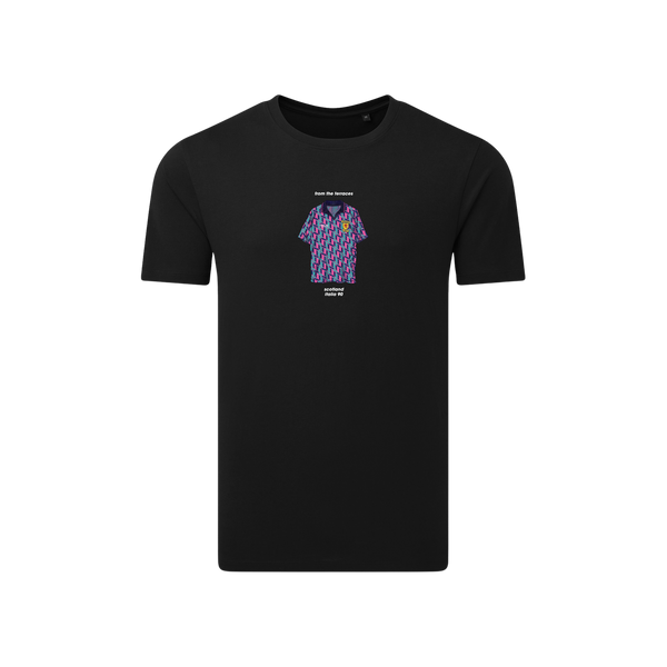 Scotland Italia 90 Fourth Kit T-Shirt Black
