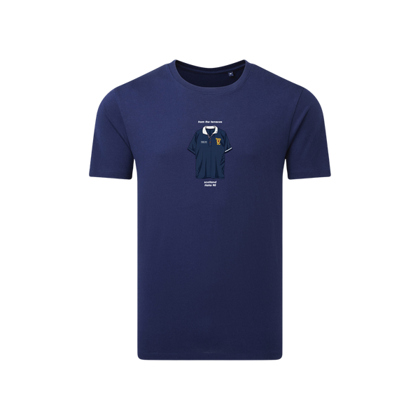 Scotland Italia 90 Home Kit T-Shirt Navy