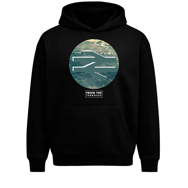 Hackney InterCity Heavyweight Hoodie Oversized Black