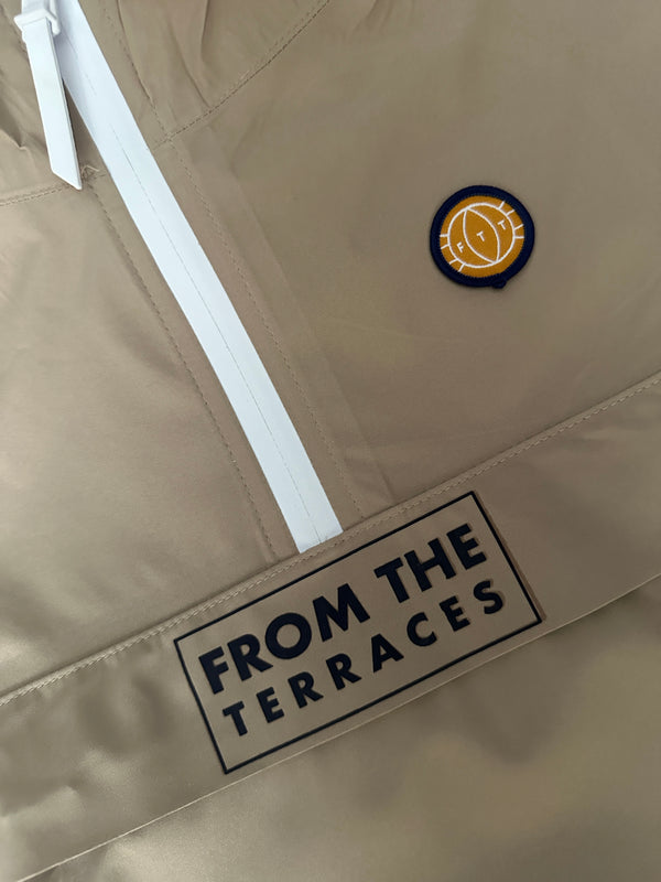 The Awayday Waterproof 1/4 Zip Windbreaker - Wet Sand