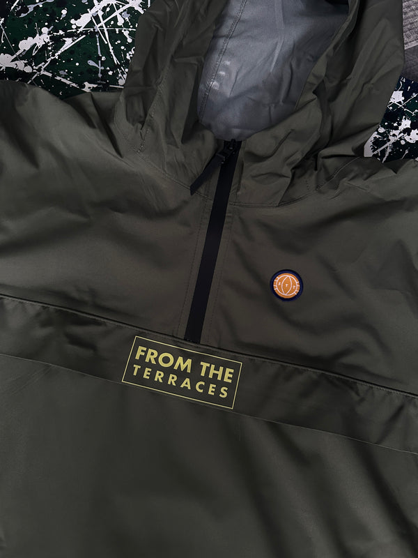 The Awayday Waterproof 1/4 Zip Windbreaker - Olive