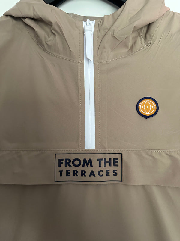 The Awayday Waterproof 1/4 Zip Windbreaker - Wet Sand