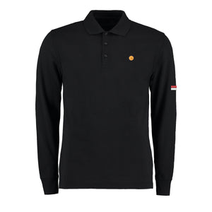 Black FTT Long Sleeved Polo Red & White - From The Terraces