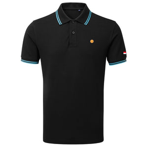 Black and Turquoise Tipped FTT Polo