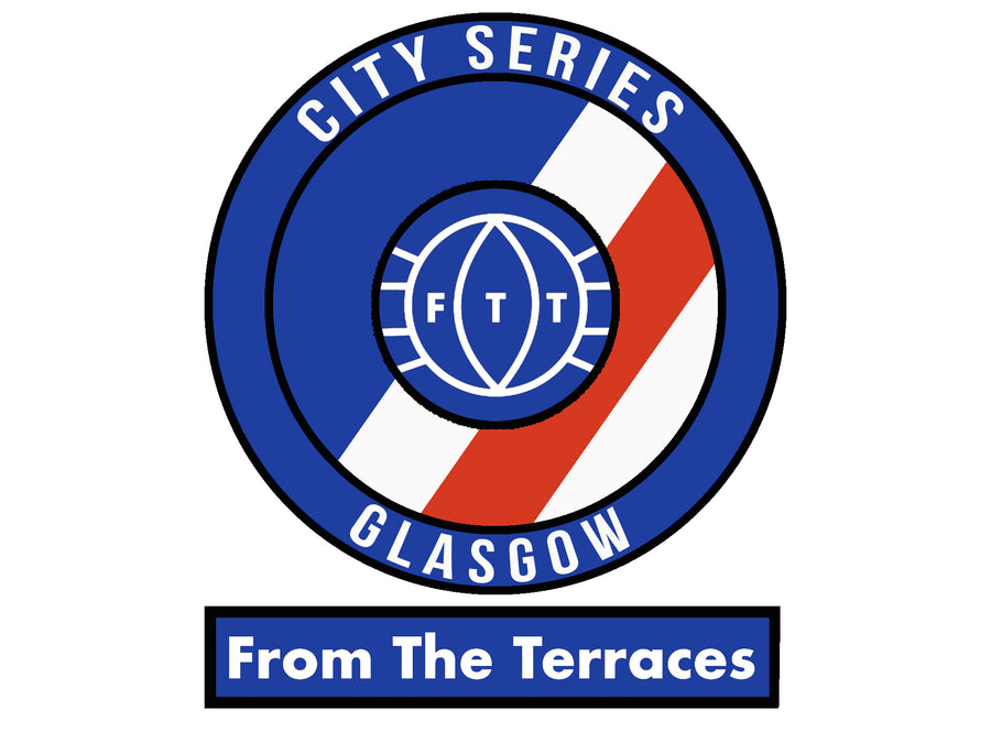 Glasgow City Series Tee - Blue, Red and White - From The Terraces