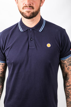 Navy and Light Blue Tipped FTT Polo