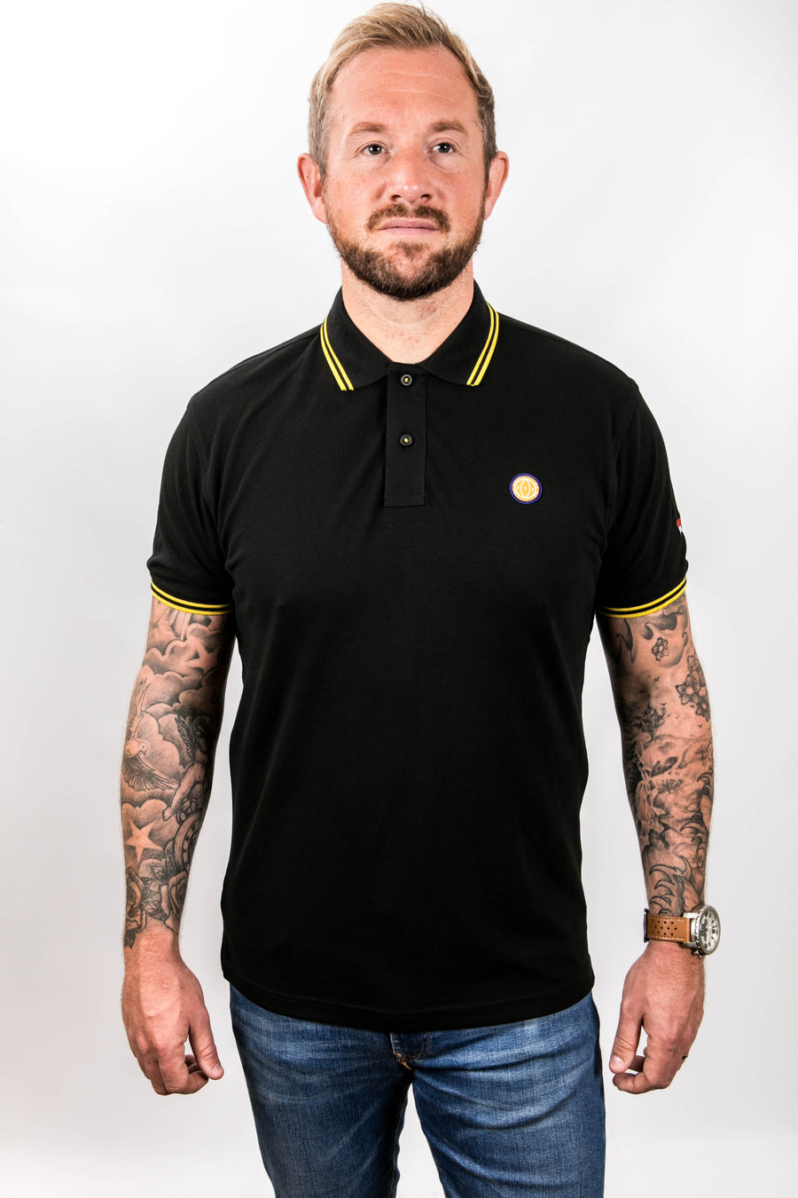 Black and Yellow Tipped FTT Polo
