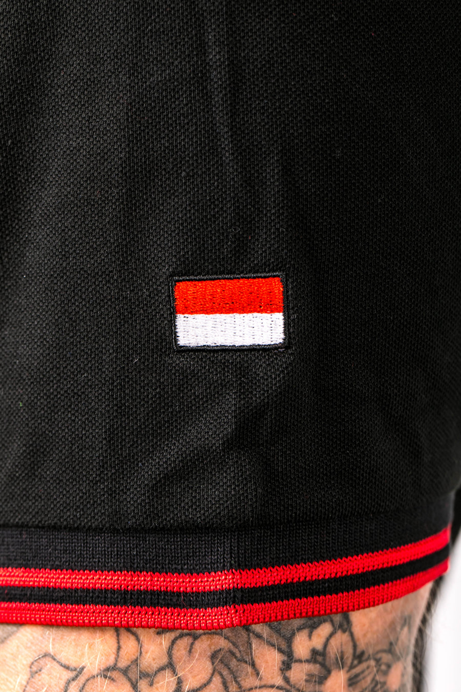 Black and Red Tipped FTT Polo