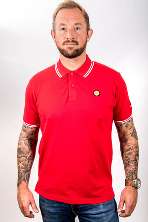 Red and White Tipped FTT Polo