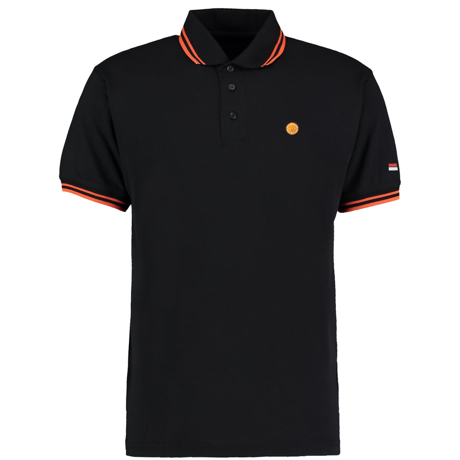 Black and Orange Tipped FTT Polo - Red & White - From The Terraces
