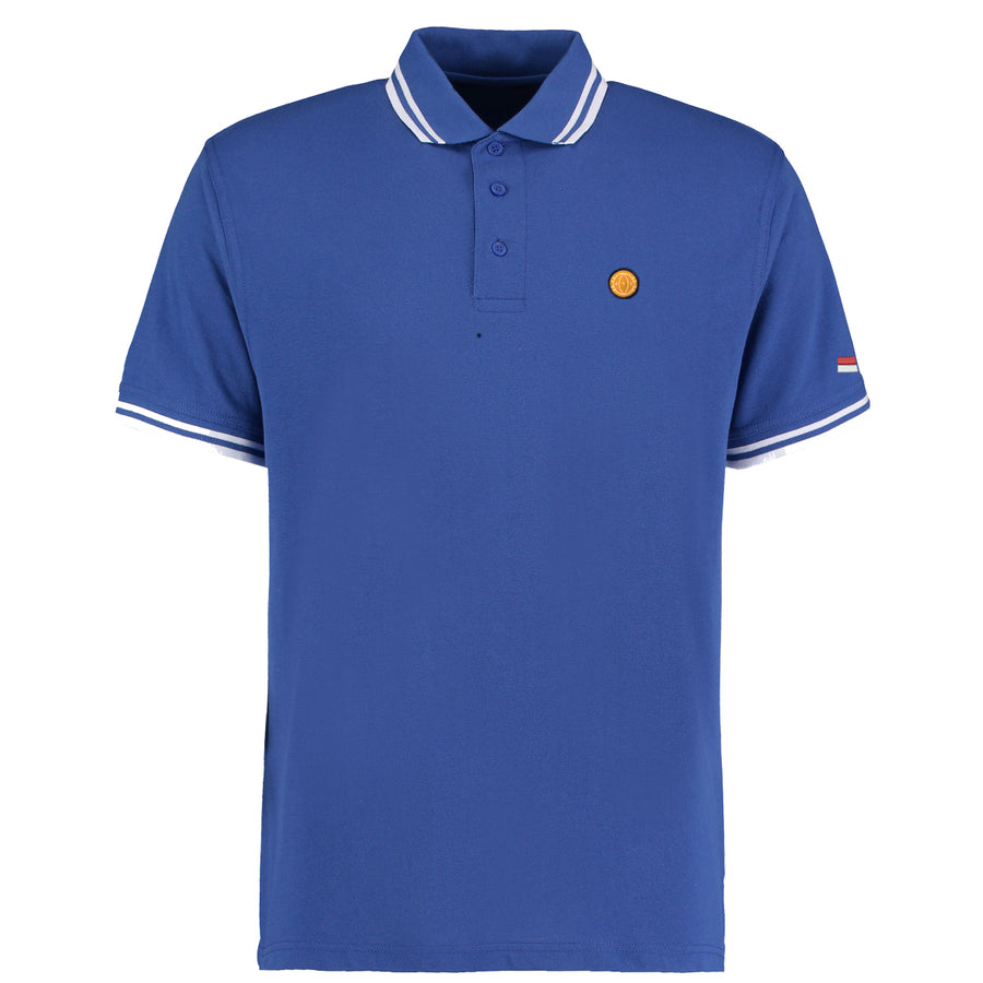 Blue and White Tipped FTT Polo - Red & White - From The Terraces