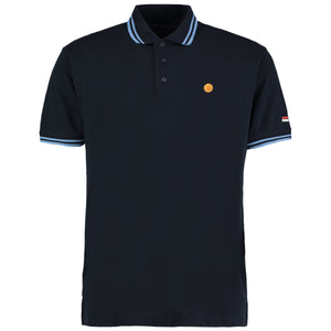 Navy and Light Blue Tipped FTT Polo - Red & White - From The Terraces