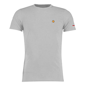 Light Marl Grey FTT T-Shirt Red & White - From The Terraces