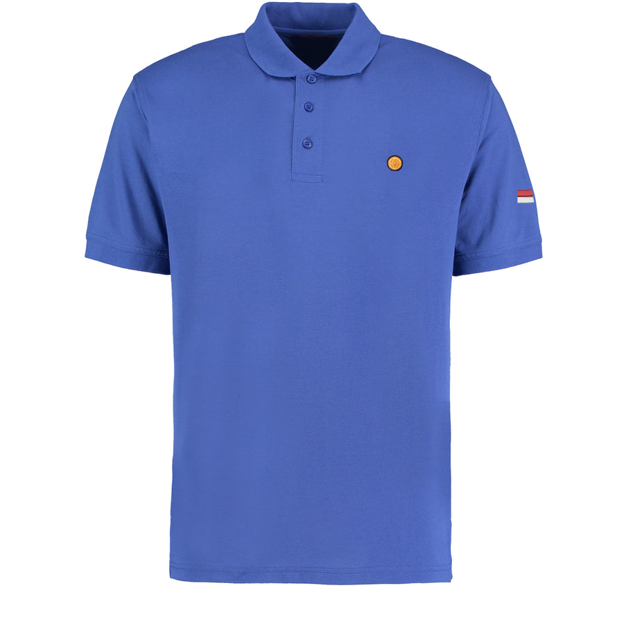 Royal Blue FTT Short Sleeved Polo Red & White - From The Terraces
